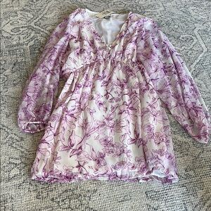 A New Day Pink and White Ruffled Tiered Sundress